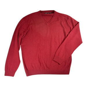 W.H. Belk Sportwear Red Cashmere Long Sleeve Sweater Size XXL